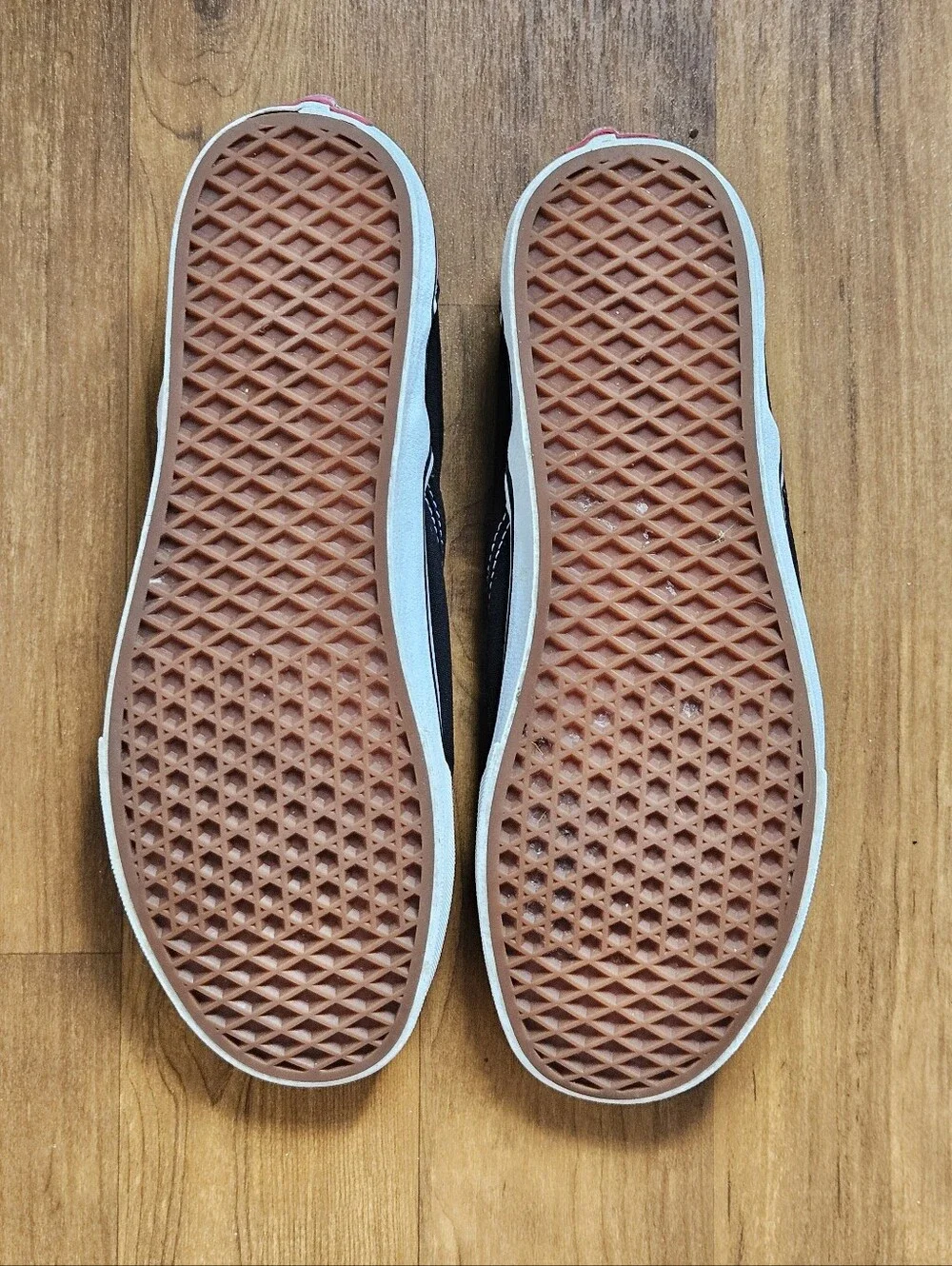 Mens Vans Black Canvas Slip-On Loafers